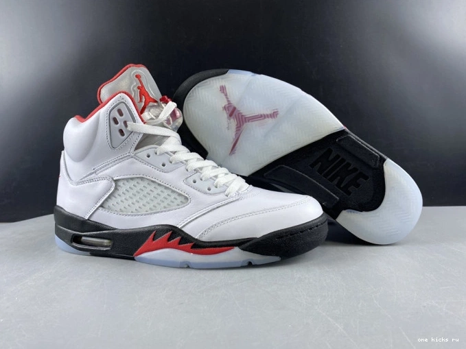 Chep Onekick Jordan DA1911-102 Retro Air Tongue Silver (2020) Red 5 Fire 0815